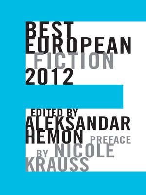 cover image of Best European Fiction 2012
